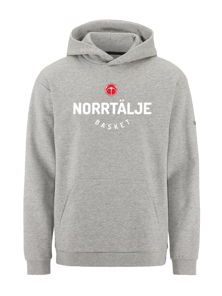 Community 2.0 Hoodie 2-färgstryck Norrtälje Basket Grå