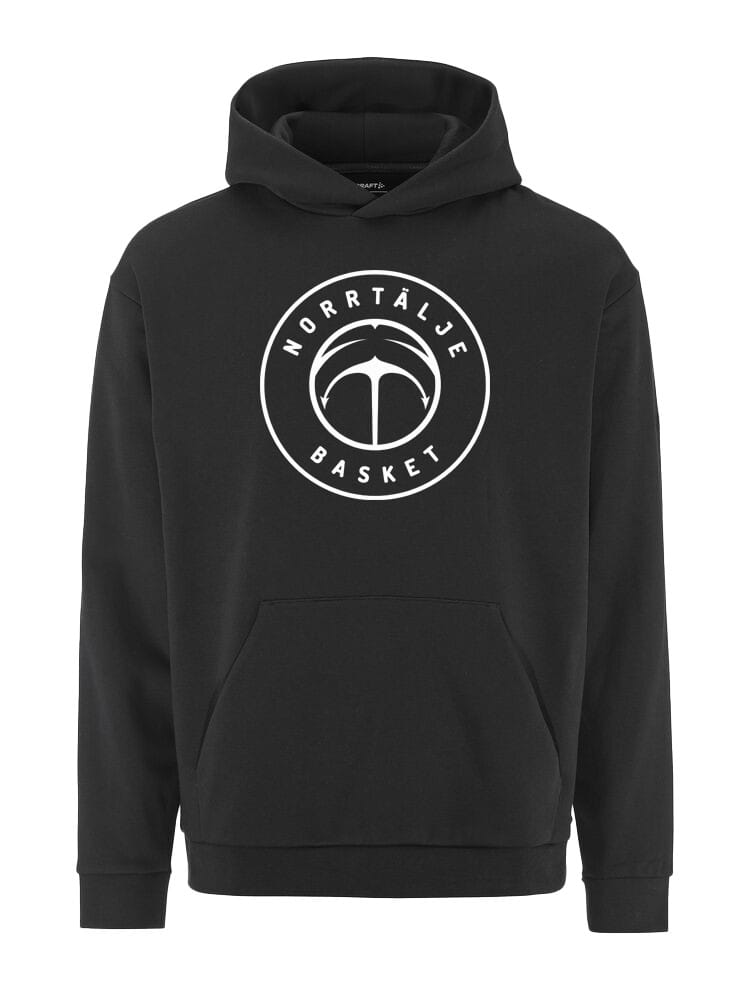 Community 2.0 Hoodie Cirkeltryck  Norrtälje Basket Svart