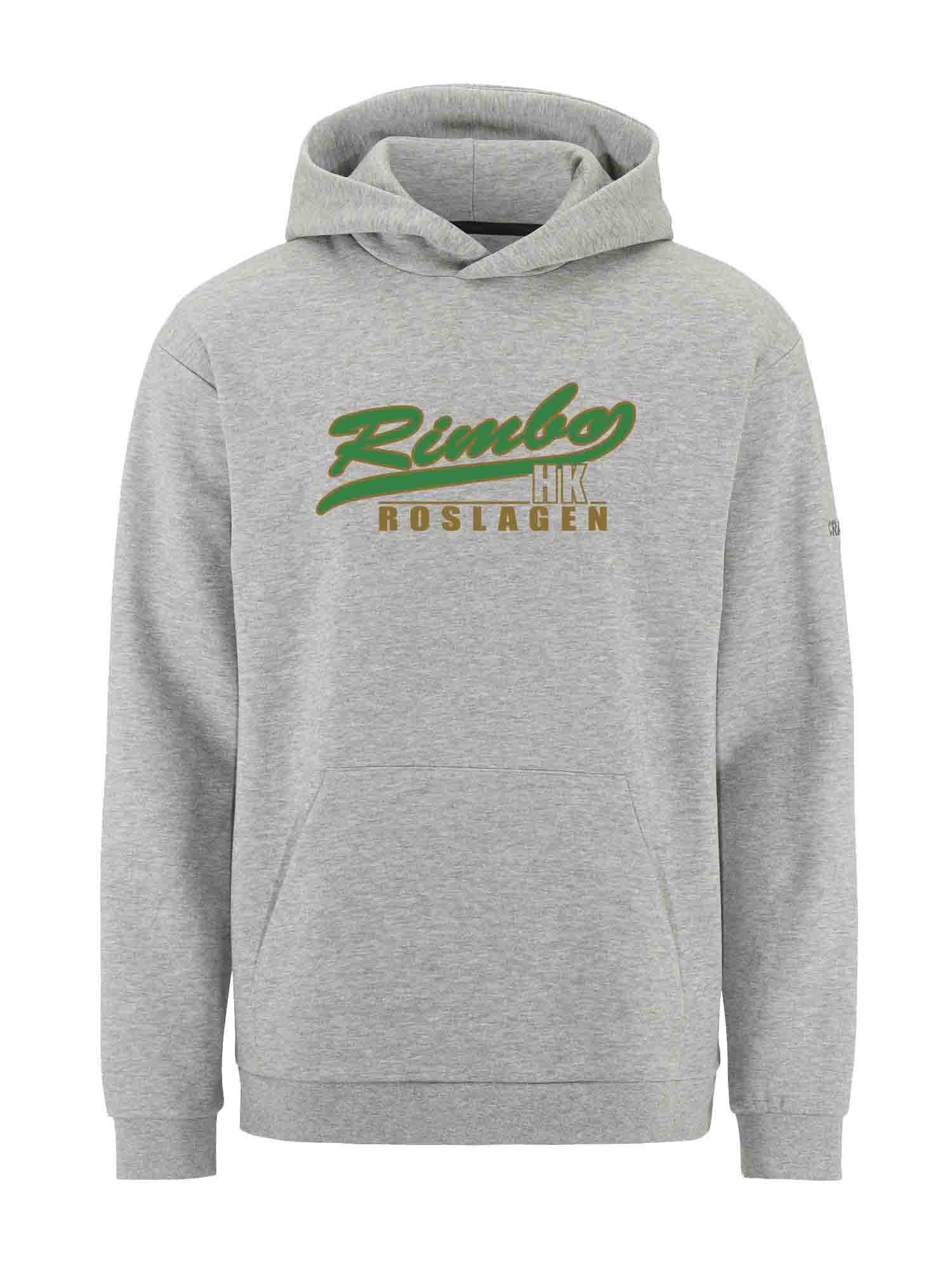 Supporterhoodie flera färger Rimbo HK Grå