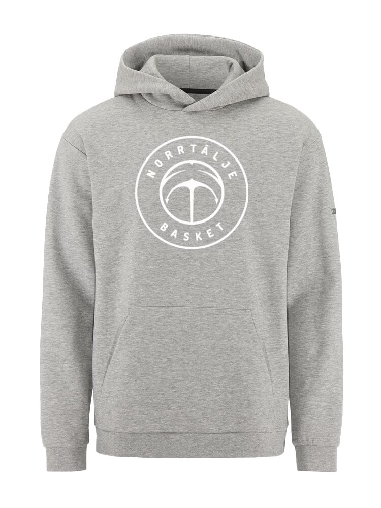 Community 2.0 Hoodie Cirkeltryck  Norrtälje Basket Grå