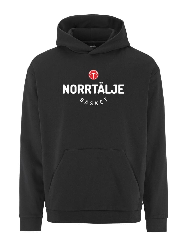 Community 2.0 Hoodie 2-färgstryck Norrtälje Basket Svart